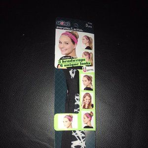 Scunci  Hair  Active Head wraps Black